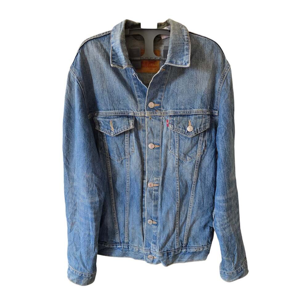 Levis Y2K Type 3 Trucker Distressed Jacket Size L